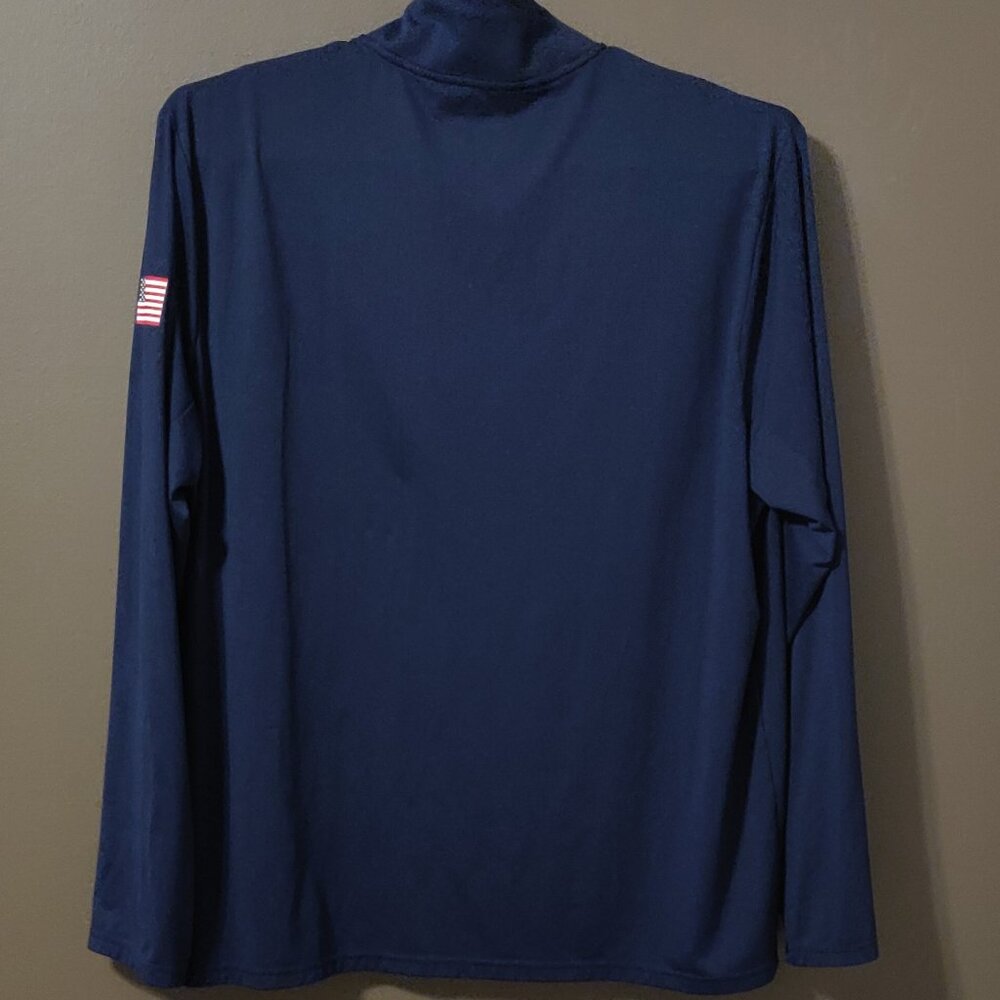 Polo Ralph Lauren US Open Navy Blue 1/4 Zip Pullover Shirt Men's XL - Picture 3 of 5